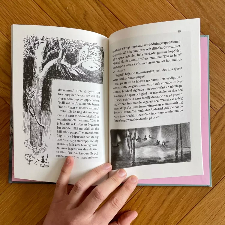 Småtrollen och den stora översvämningen - Tove Jansson , czyli Małe Trolle i Duża Powódź w oryginale, po szwedzku