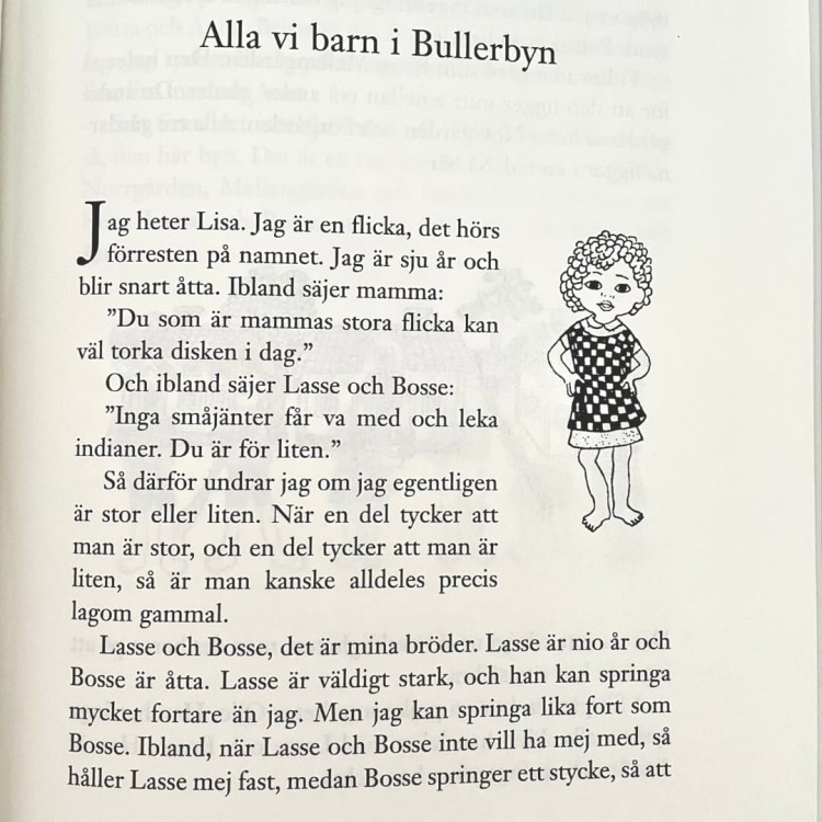 "Alla vi barn i Bullerbyn" - Astrid Lindgren, Dzieci z Bullerbyn po szwedzku 6
