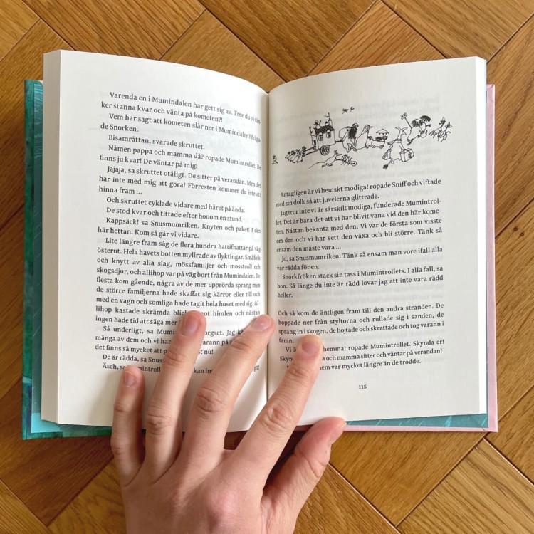 "Kometen kommer" - Tove Jansson, czyli Kometa nad Doliną Muminków w oryginale, po szwedzku 5