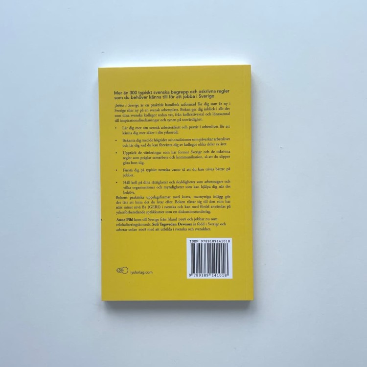 "Jobba i Sverige: Svensk arbetsplatskultur A–Ö" - Anne Pihl, Sofi Tegsveden Deveaux working in sweden 5