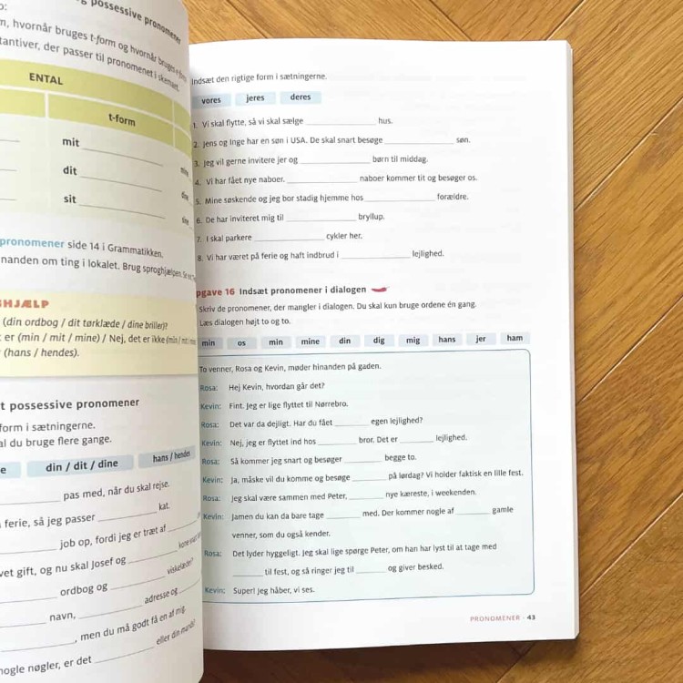 Grammatik i brug - en basal indføring i dansk grammatik learning danish, danish grammar 6