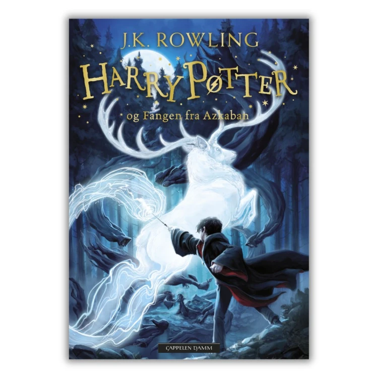 “Harry Potter og fangen fra Azkaban” in Norwegian. The third book in J.K. Rowling’s series in bokmål, level B2+. An accessible book to read in Norwegian, front cover