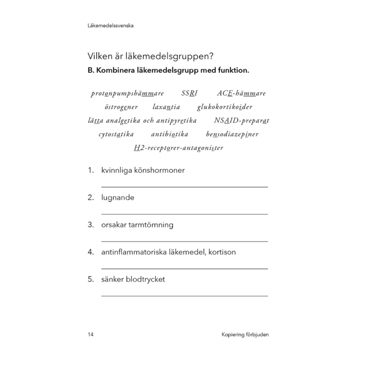 Läkemedelssvenska - język szwedzki medyczny