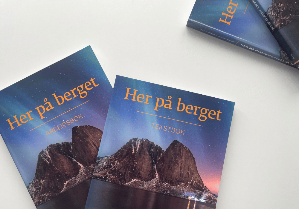 Her pa berget